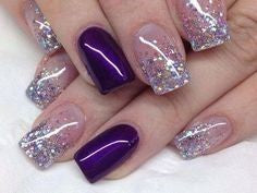 Glittery Nail Design-1