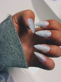 Glittery Nail Design-2