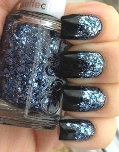 Nail Designs With Rhinestones And Glitter4