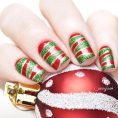 Green Christmas Nails