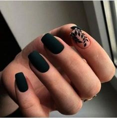 Cute Black Nail Design-12