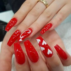 Valentine's Day Red Nail Design