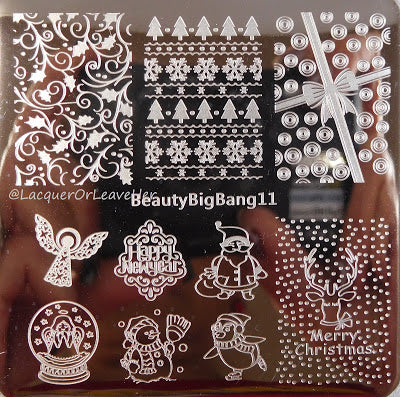 Christmas Nail Stamping Plates