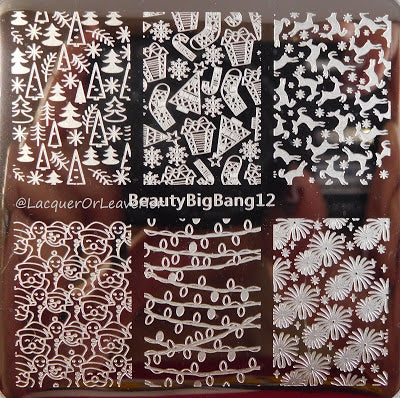 Christmas Nail Stamping Plates