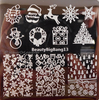 Christmas Nail Stamping Plates