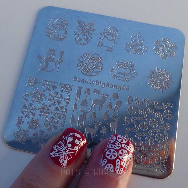 Christmas Nail Stamping Plate