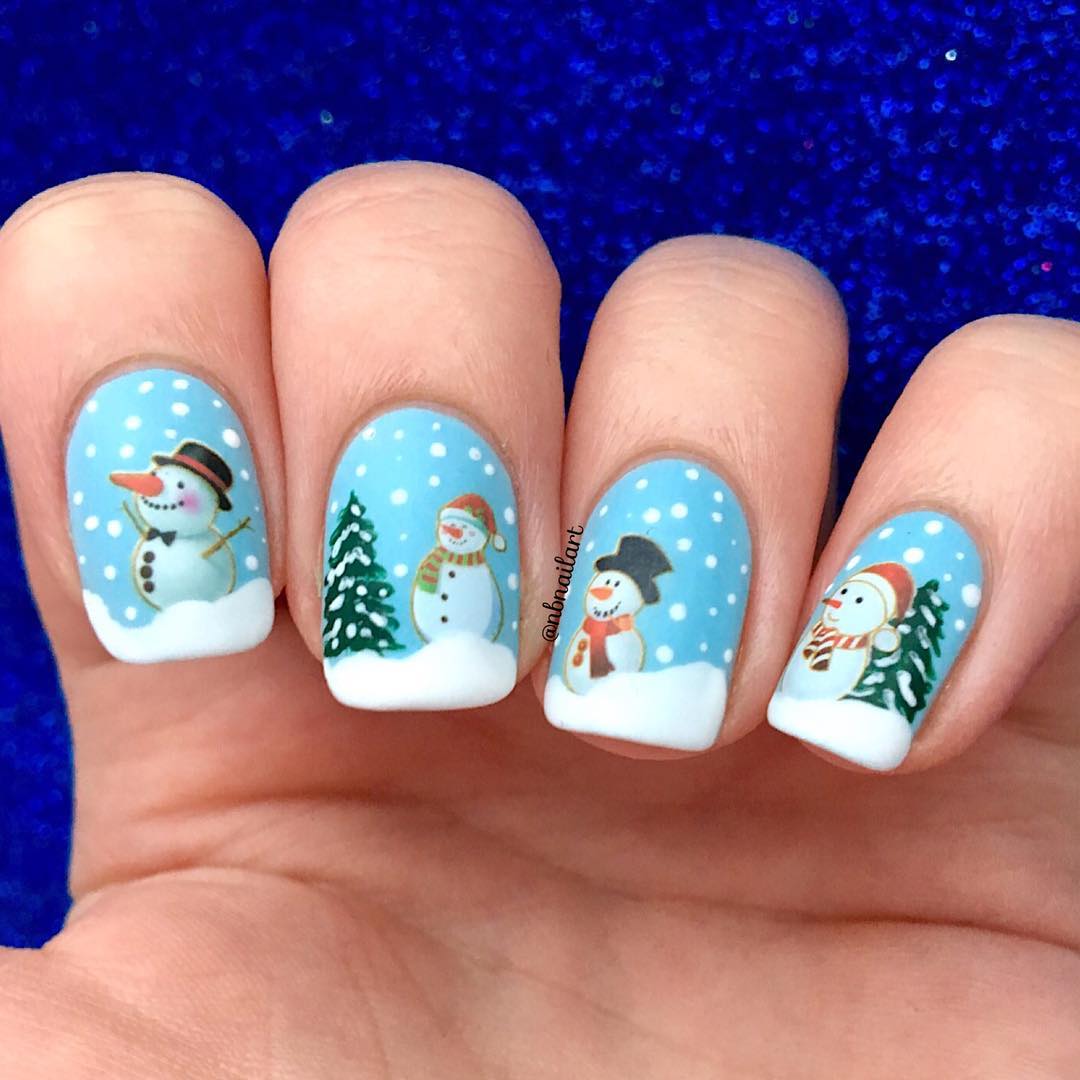 12Sheets Christmas Snowflakes & Snowmen Theme Water Decals Transfer ...