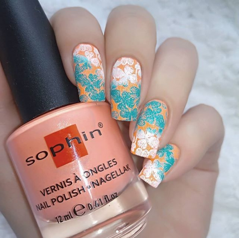 Latest summer stamping nail art design collection