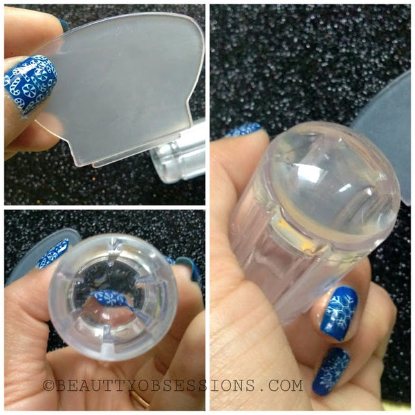 Clear Silicone Nail Stamper & Scraper