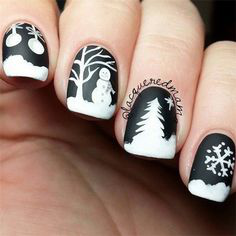 Christmas Nails-20 Snowflake nails