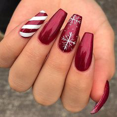 Christmas Nails-3 Red nails
