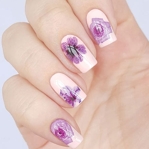 Buy Shills professional Flower & Butterfly Nail Art Stickers @ ₹97.00