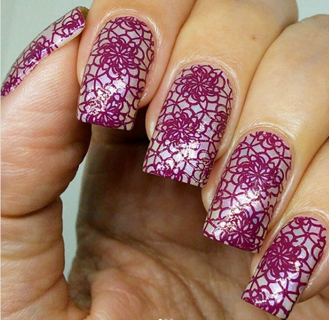 stamping nail art design