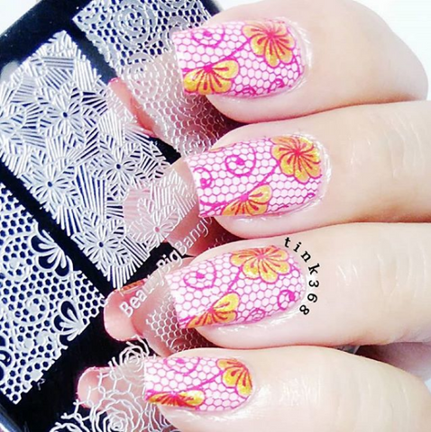 stamping nail art design