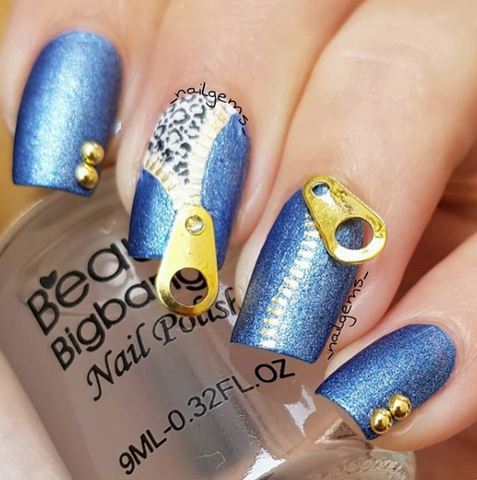 stamping nail art design