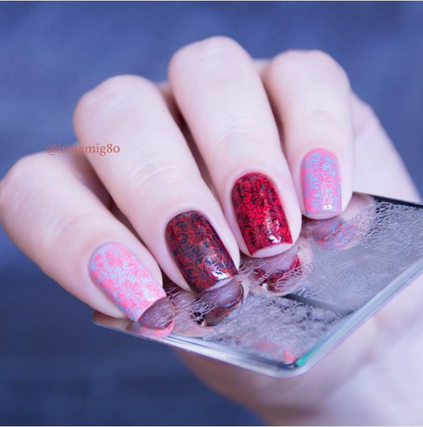 stamping nail art design