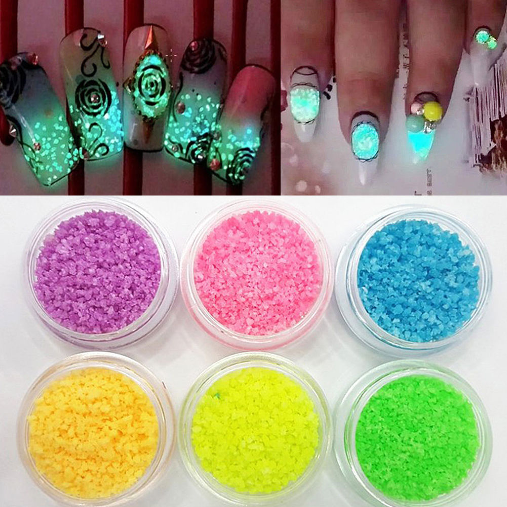 Luminous Nail Glitter Glow in the Dark Nail Decoration | BeautyBigBang