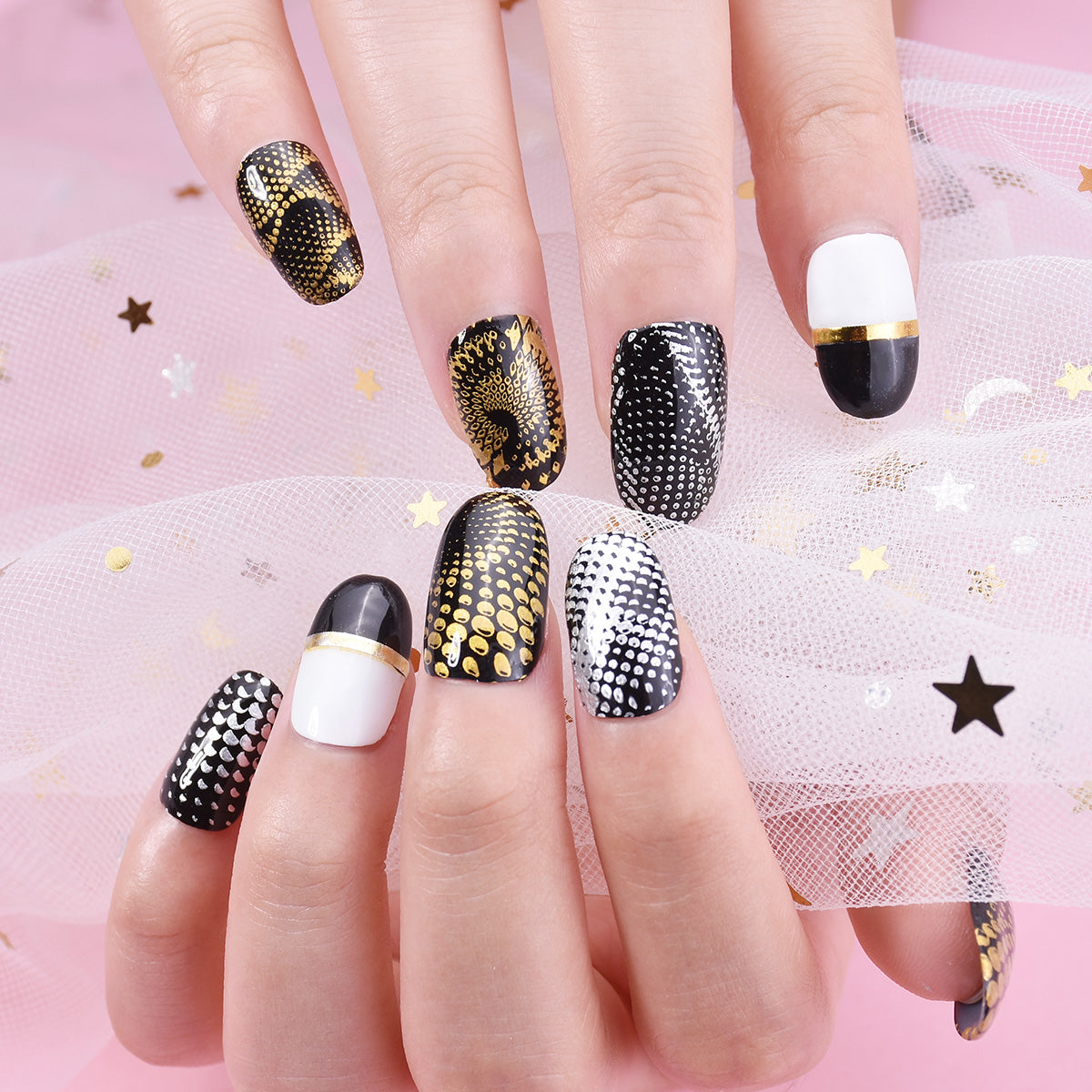 Geometry Rotating Stripe Nail Stamping Plate BBBXL-086 | BeautyBigBang