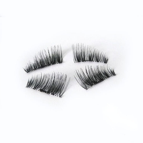 1 Pair 3D Magnetic Eyelashes No Glue Required Ultra Thin Reusable False ...