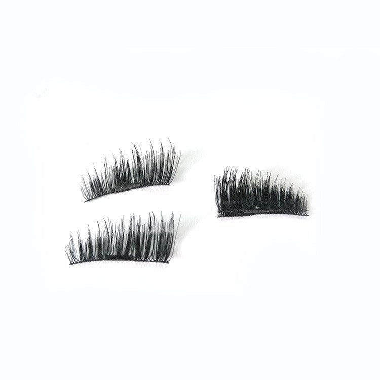 1 Pair 3D Magnetic Eyelashes No Glue Required Ultra Thin Reusable False ...