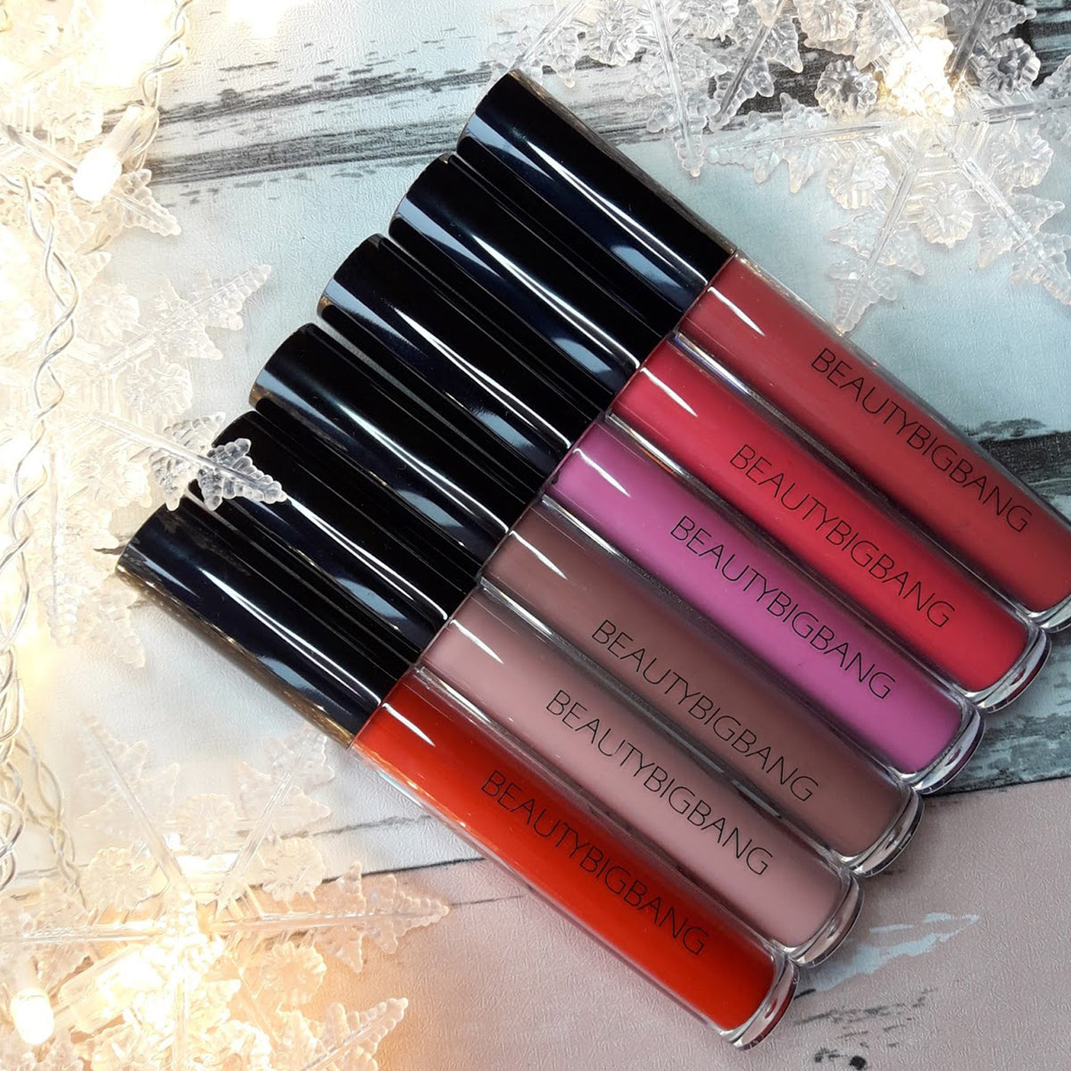 Smudge-free Matte Lip Gloss Long Lasting Velvet Liquid Lipstick ...