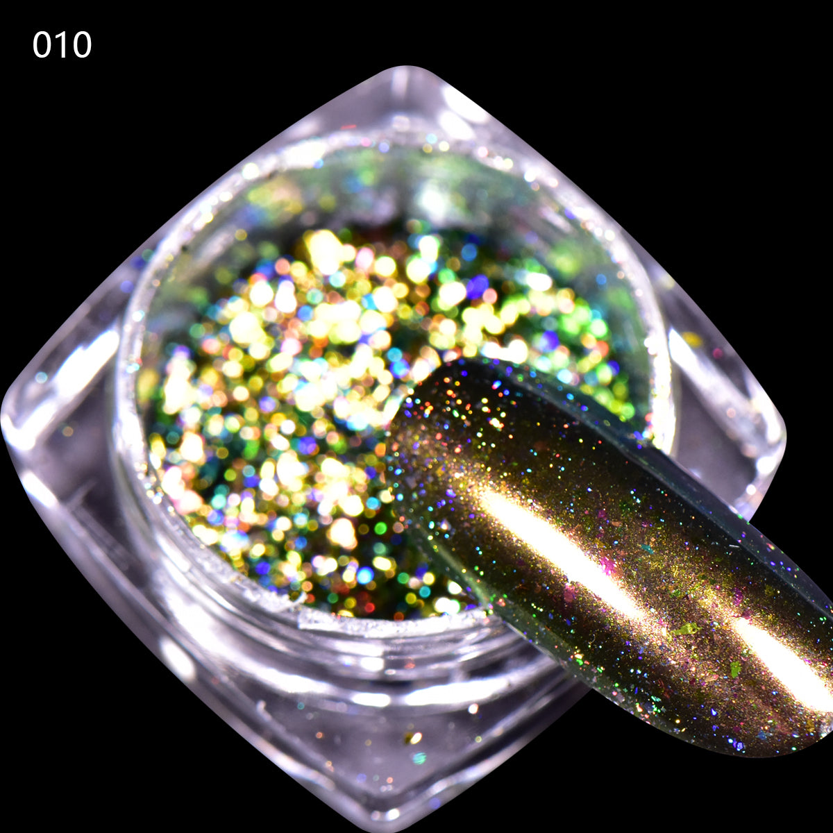 0.1g Chrome Holo Flakes Starry Nail Powder Nail Art Glitters Dust For ...