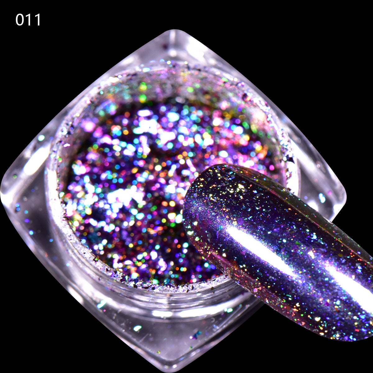 0.1g Chrome Holo Flakes Starry Nail Powder Nail Art Glitters Dust For ...