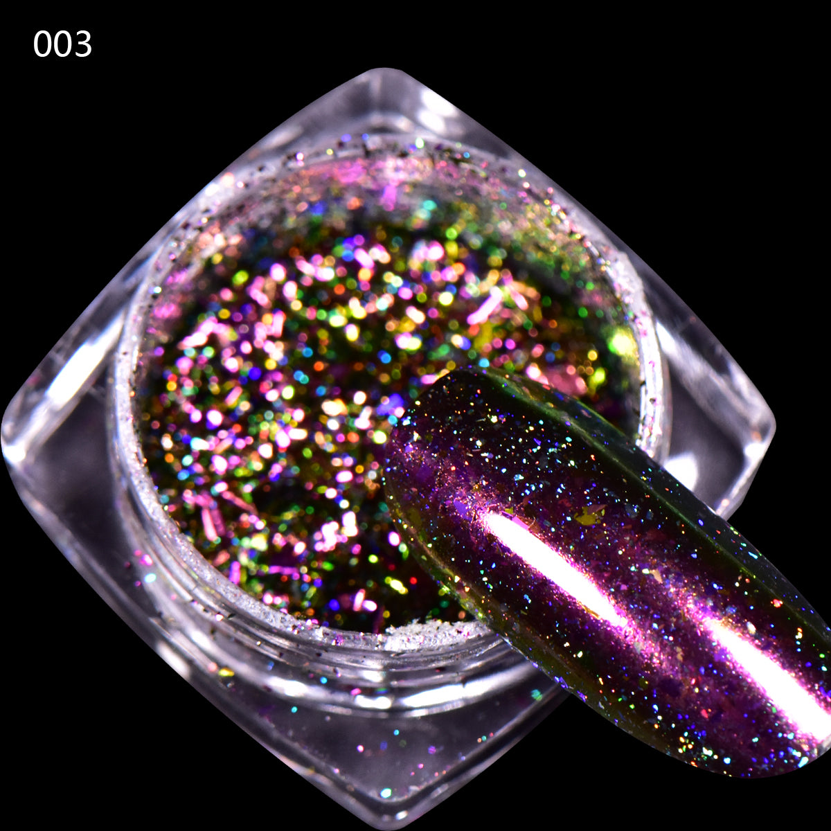 0.1g Chrome Holo Flakes Starry Nail Powder Nail Art Glitters Dust For ...