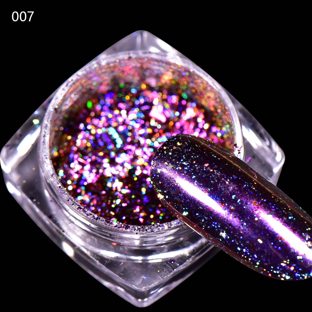0.1g Chrome Holo Flakes Starry Nail Powder Nail Art Glitters Dust For ...