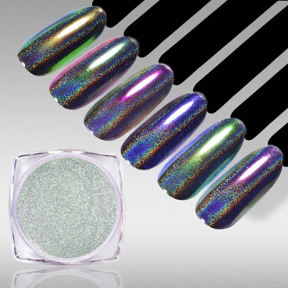 0.2g/Box Chameleon Shining Laser Shell Glimmer Powder Nail Shimmer Mer ...