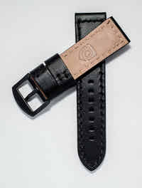 24mm Leather strap w/ PVD buckle