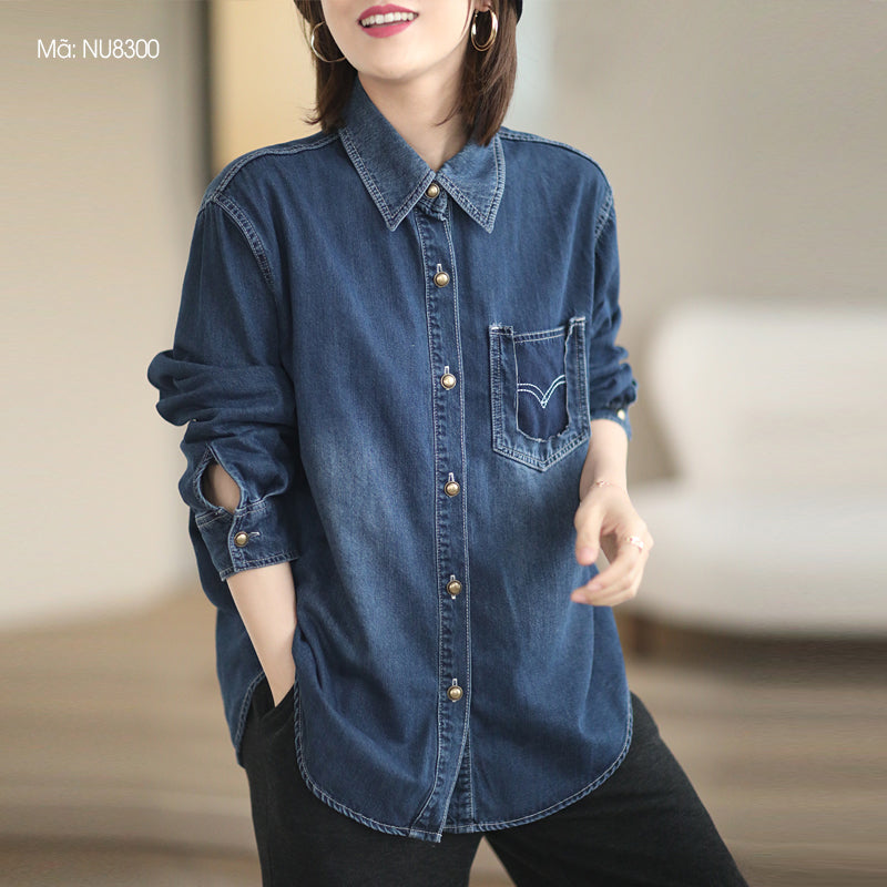 Áo sơ mi nam denim xuất Nhật  Linh VNXK