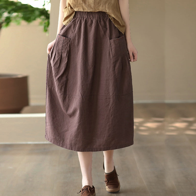 Chân váy linen vintage  xu hướng thời trang hiện đại  Snlinen