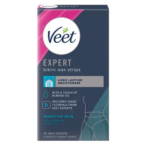 Veet Wax Strips Hair Removal for Sensitive Skin 20 Pack