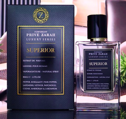 SUPERIOR Prive Zarah luxury series by Paris Corner Perfumes