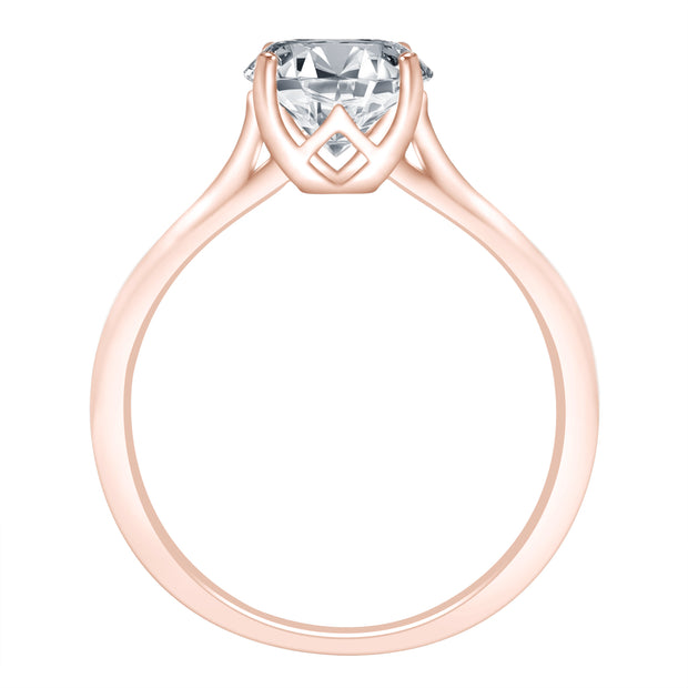 lab created diamond rose gold