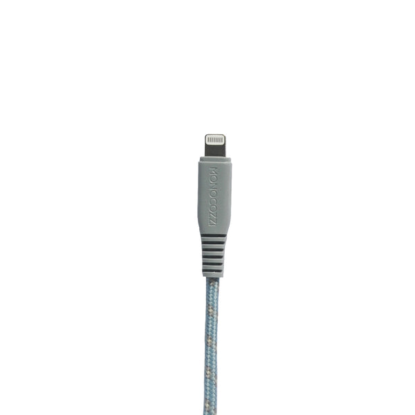 Motif | Apple Certified Braided USB-C to Lightning Sync and Charge Cable 25cm - Charcoal