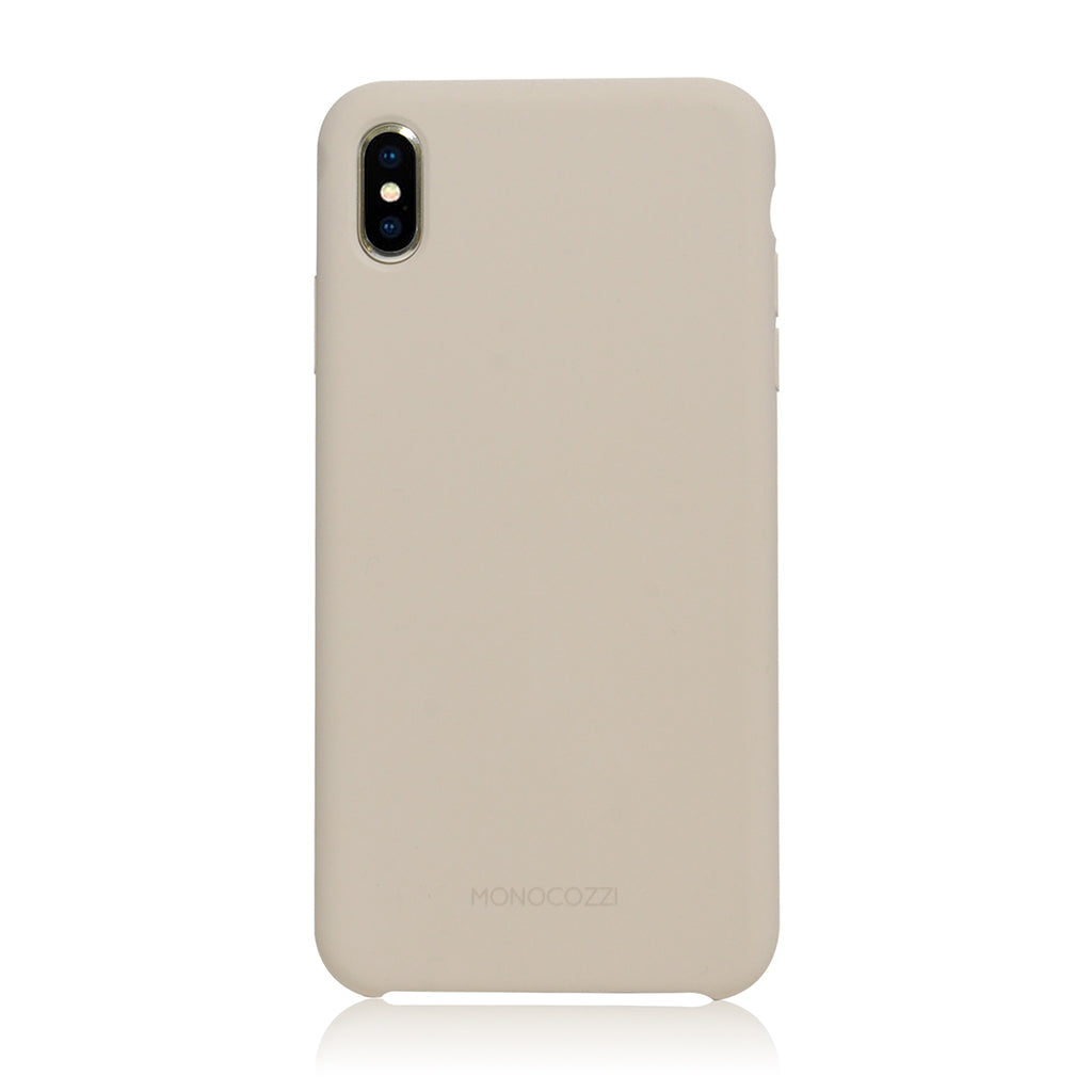 GRITTY | Liquid Silicon Stain Resistant Case for iPhone XS Max -  Stone Grey