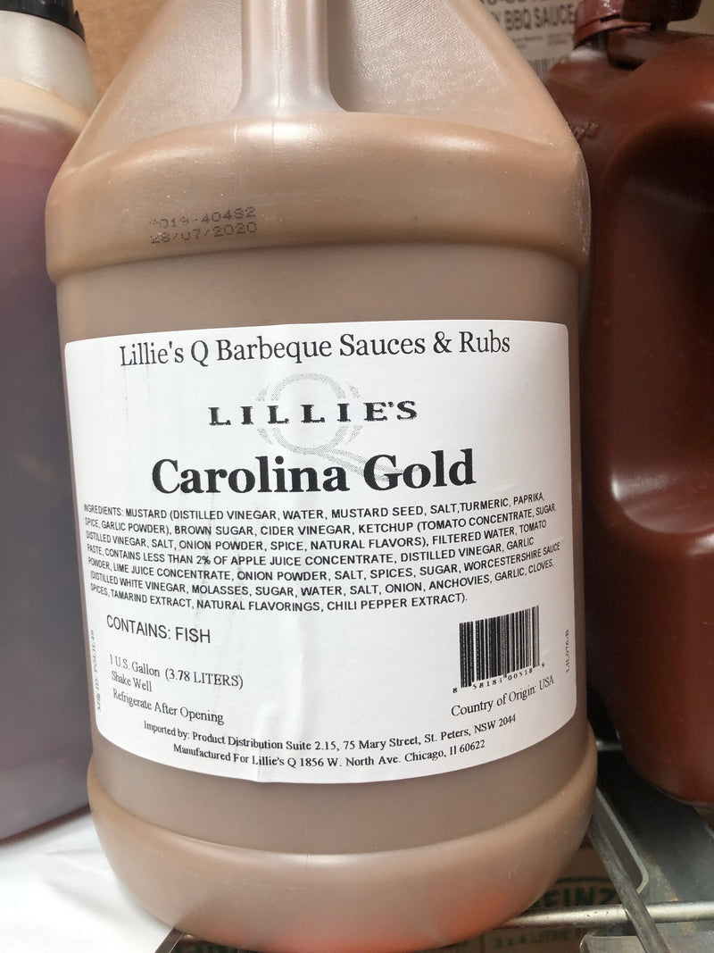 Carolina Gold BBQ Sauce 3.8lt Lillie's Q (Pre Order) – Evoo Quality Foods