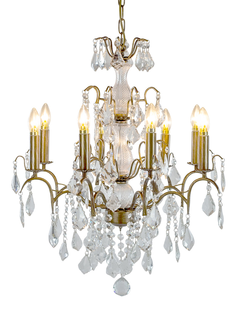 Crystal Chandelier I Gold I Classic 8 Branch I Lighting I Chiswick ...