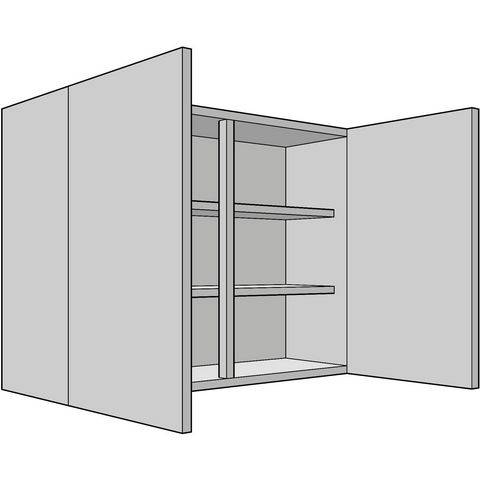 900mm High Tall Wall Unit Double 330mm Depth Various Widths