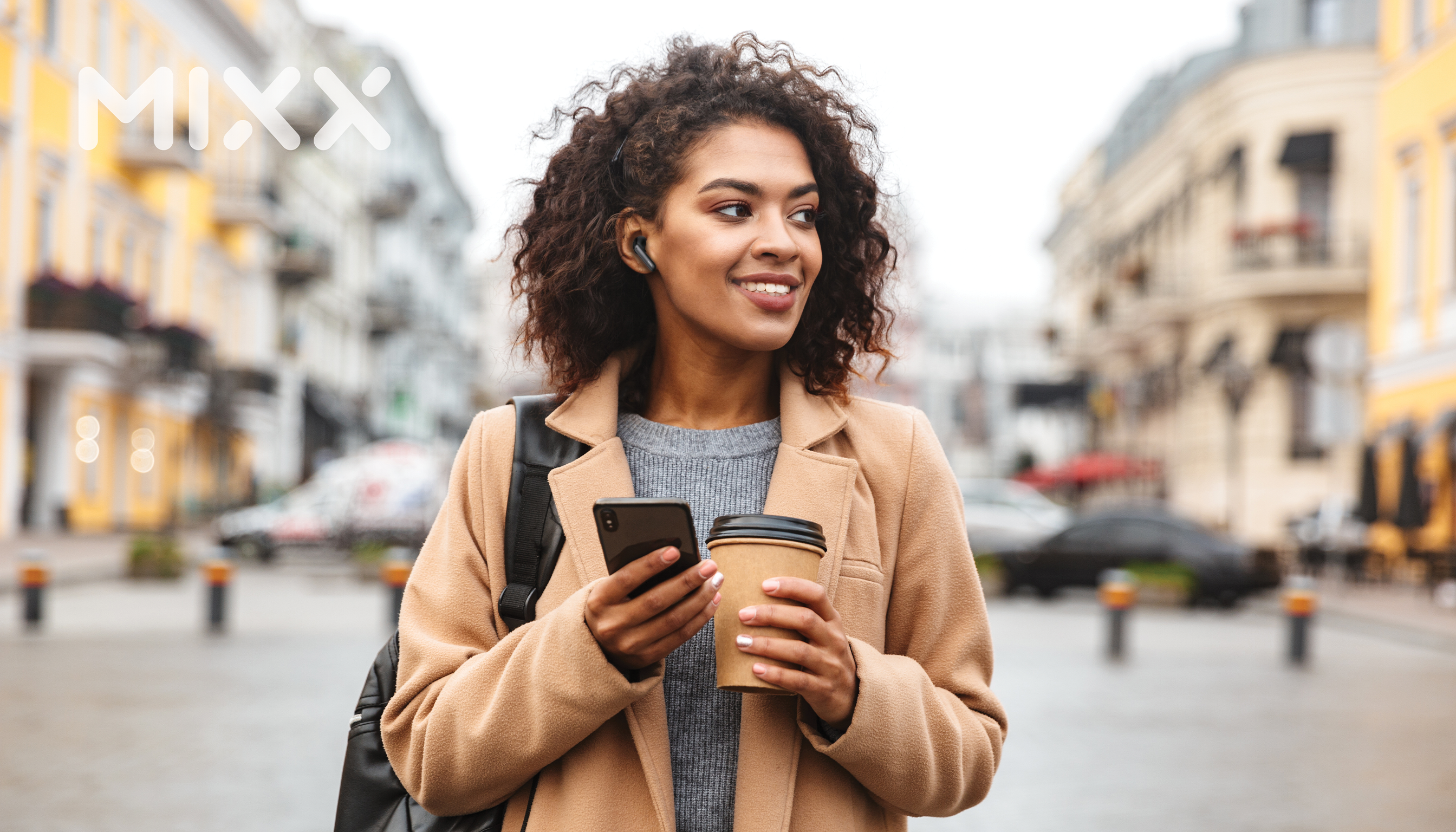 Women wearing earbuds - Lifestyle Image