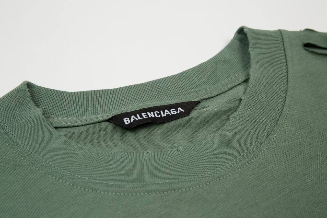 Balenciaga layeredeffect Distressed Tshirt  Farfetch