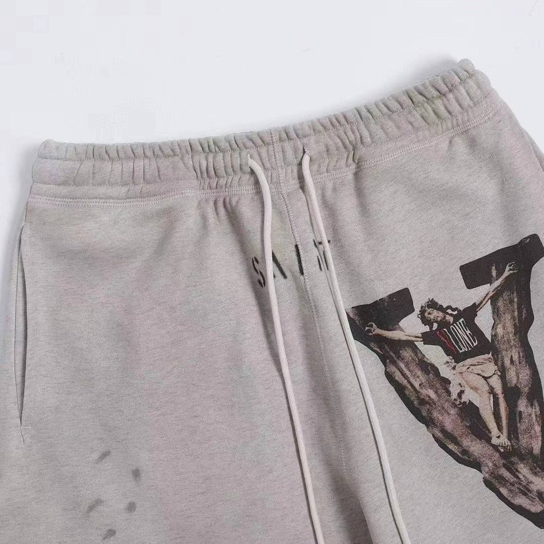 VLONE SAINT M×××××× SM071 SWEAT SHORTS barrakkasuites.com