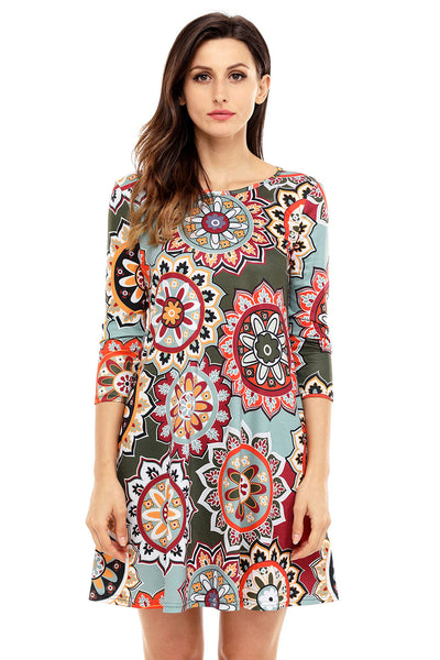 Too Sweet Boho Floral Print Boho Dress – INXCY