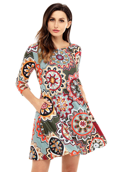 Too Sweet Boho Floral Print Boho Dress – INXCY