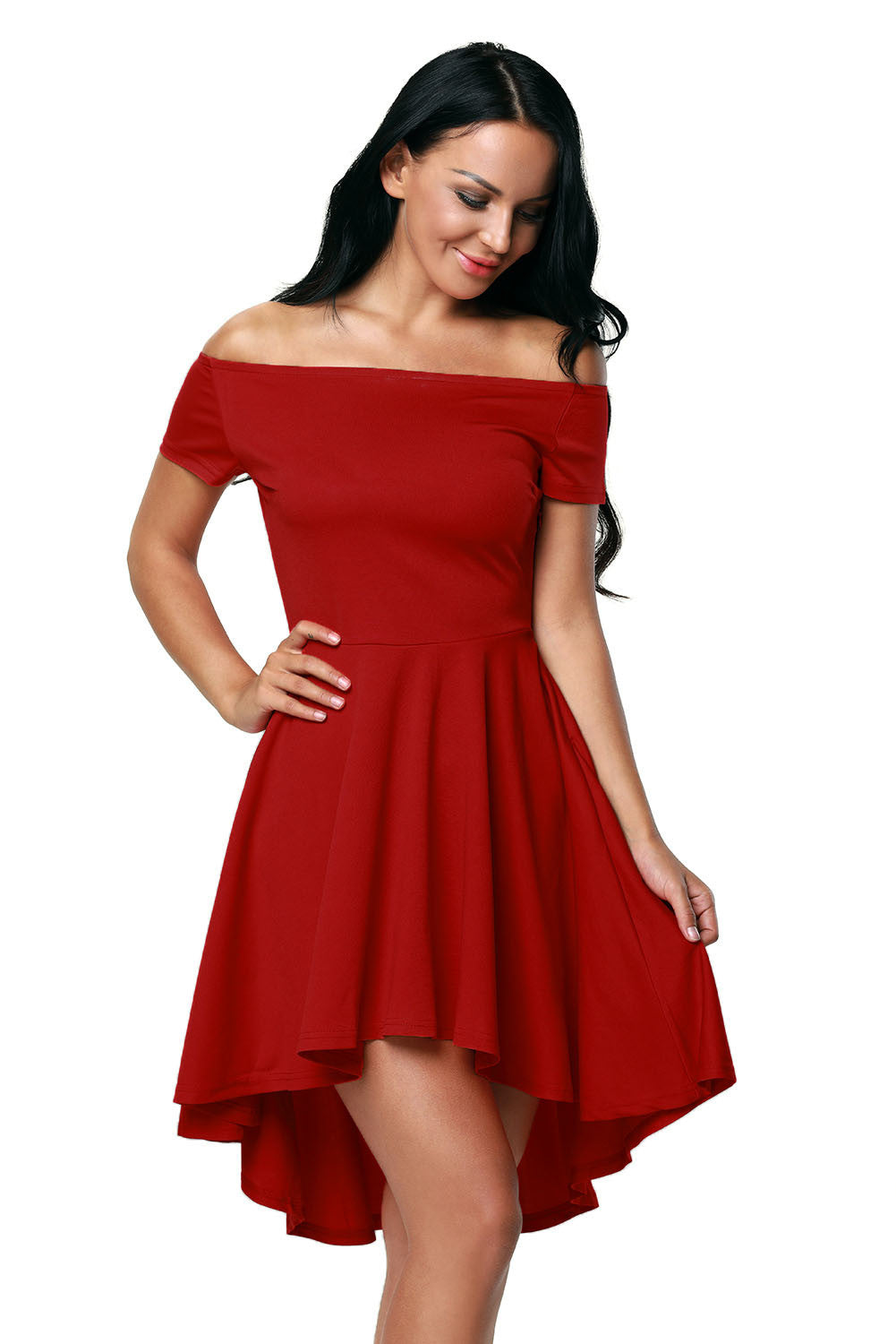 Hot Red All The Rage Skater Dress – INXCY
