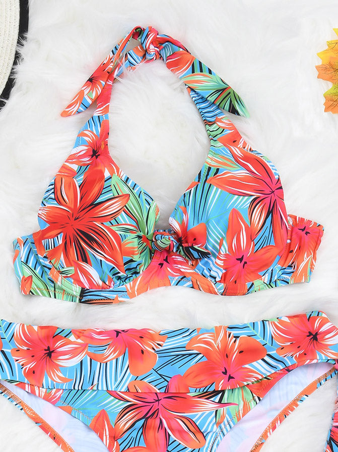 Wildflower Halter Style Underwired Bikini Top