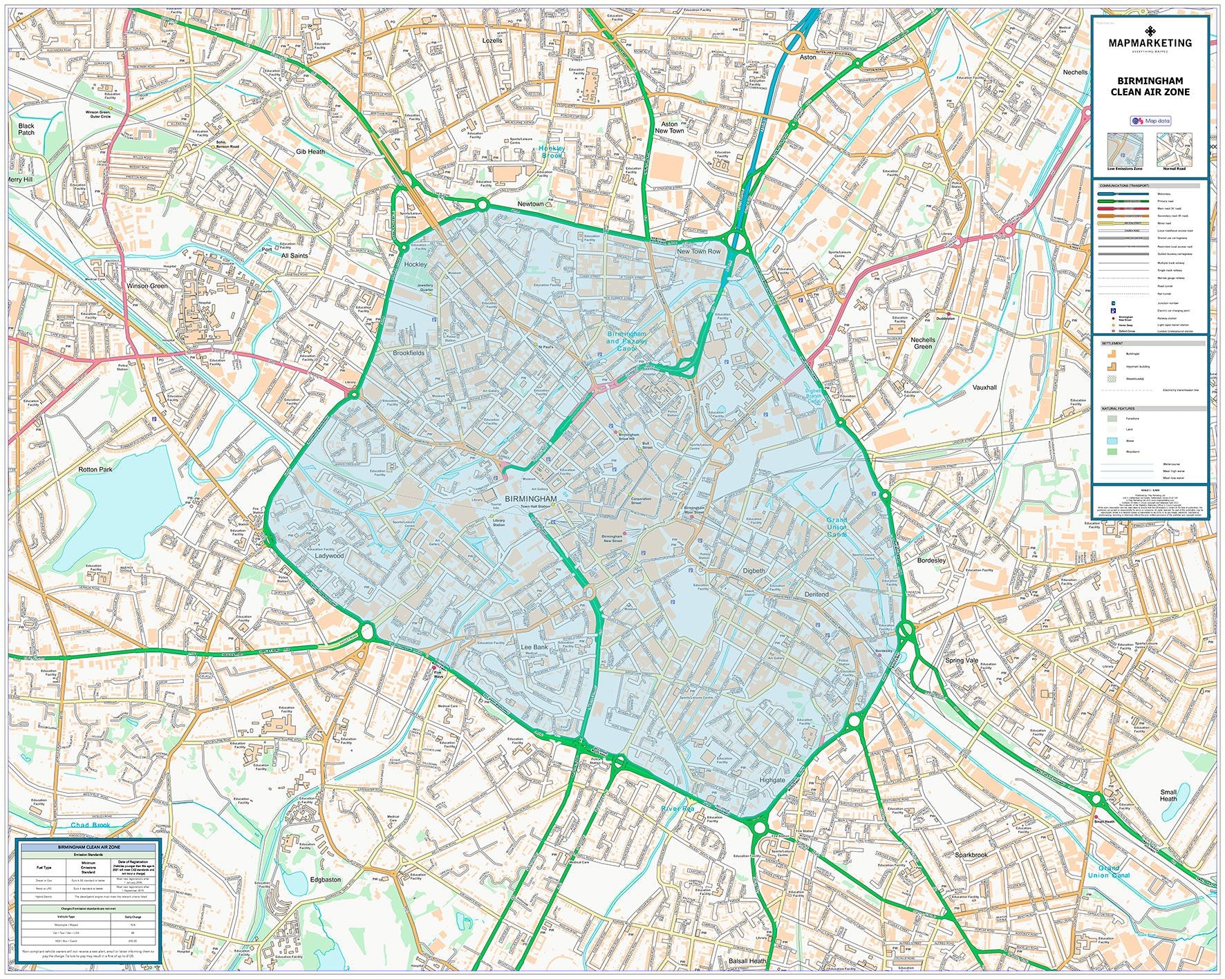 Birmingham Clean Air Map