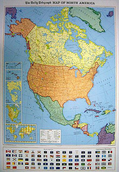 Wall Map Of North America North America Political Wall Map